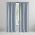Set of 2: Brushed Textured Blackout Thermal Window Curtain Pair Panel by DailySale