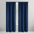 Set of 2: Brushed Textured Blackout Thermal Window Curtain Pair Panel by DailySale