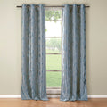 Set of 2: Floral Blackout Grommet Window Curtain Pair Panel by DailySale