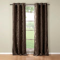 Set of 2: Floral Blackout Grommet Window Curtain Pair Panel by DailySale