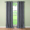 Set of 2: Floral Blackout Grommet Window Curtain Pair Panel by DailySale