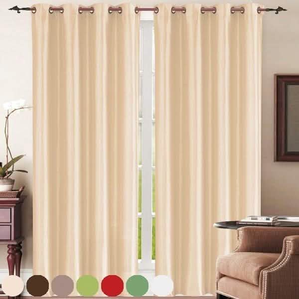 Set of 2: Grommet Curtain Panels - Assorted Colors by DailySale