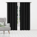 Set of 2: Heavy Solid Textured Blackout Thermal Window Curtain Pair Panel by DailySale