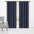 Set of 2: Heavy Solid Textured Blackout Thermal Window Curtain Pair Panel by DailySale
