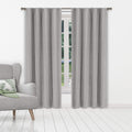 Set of 2: Heavy Solid Textured Blackout Thermal Window Curtain Pair Panel by DailySale