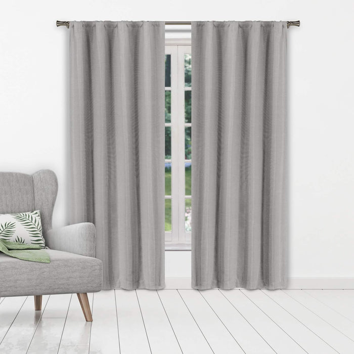 Set of 2: Heavy Solid Textured Blackout Thermal Window Curtain Pair Panel by DailySale