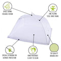 Set of 2: Large Pop-Up Mesh Screen Food Cover Tents by DailySale