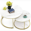 Set of 2: Modern Nesting Side Coffee Tables by DailySale