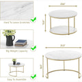 Set of 2: Modern Nesting Side Coffee Tables by DailySale