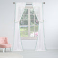 Set of 2: Pompom Semi-Sheer Window Curtain Pair Panel by DailySale