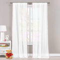 Set of 2: Pompom Semi-Sheer Window Curtain Pair Panel by DailySale