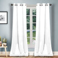Set of 2: Solid Heavy Blackout Magnetic Window Curtain Pair Panel by DailySale