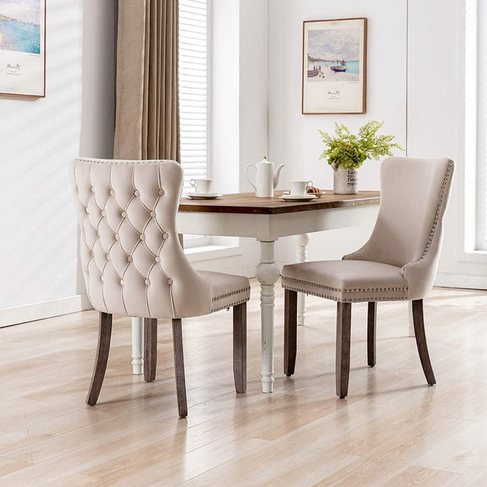 Set of 2: Upholstered Dining Chairs by DailySale