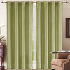 Set of 3: Grommet Curtain Panels - Sage