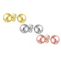 Set Of 3 Sterling Silver Ball Studs by DailySale