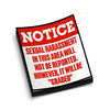 Sex Harassment Graded - Hard Hat Decal