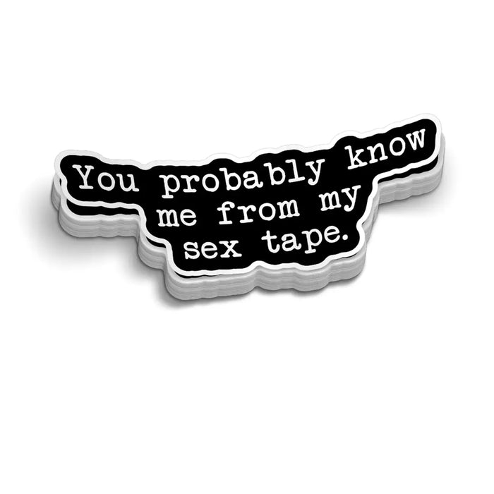 Sex Tape - Hard Hat Decal by Armed American Supply