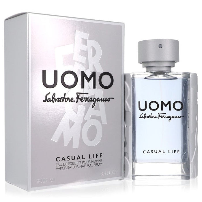 Salvatore Ferragamo Uomo Casual Life by Salvatore Ferragamo Eau De Toilette Spray 3.4 oz for Men by Avera Group