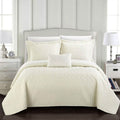 Shaly Quilt Cover Set Interlaced Vine Pattern Quilted Bed by DailySale