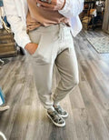Shantel Knit Joggers - Beige by Boutique 23