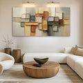 Shape Pattern Minimalist Abstract Wall Art by Tailored Canvases
