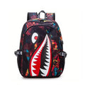Patterned Shark Nylon Student Backpack by DailySale