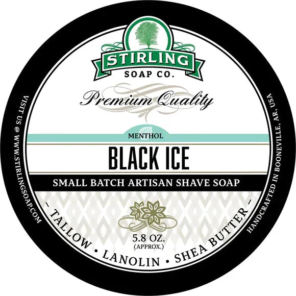 Stirling Soap Co. Black Ice Shaving Collection by Pasteur Pharmacy