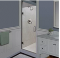 Miseno MSDCFL3072 72H x 30W Frameless Hinged Pivoting Shower Door by Vanessa Jane