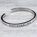 "She believed she could so she did" Inspirational Cuff Bracelet by DailySale