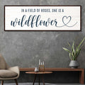 She Is A Wildflower Sign II by Tailored Canvases