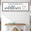 She Is A Wildflower Sign II by Tailored Canvases