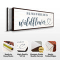She Is A Wildflower Sign II by Tailored Canvases