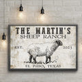 Sheep Ranch Sign II by Tailored Canvases