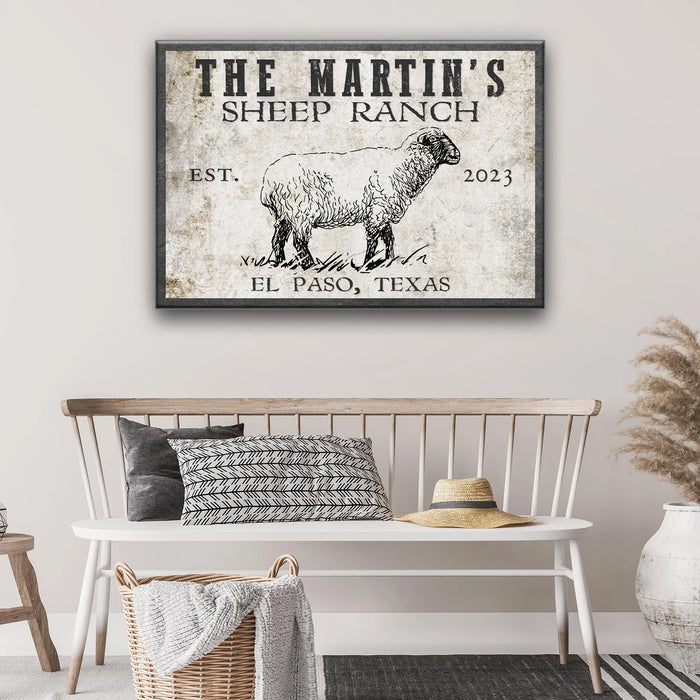 Sheep Ranch Sign II by Tailored Canvases