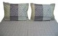 DaDa Bedding Grey Floral Paisley Fitted & Flat Sheet w/ Pillow Cases Set (FSFS8222) by DaDalogy Bedding Collection