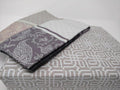 DaDa Bedding Jacquard Grey Floral Paisley Fitted Sheet & Pillow Cases Set (FTS8222) by DaDalogy Bedding Collection