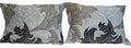 DaDa Bedding Paisley Grey Floral Leaves Fitted Sheet & Pillow Cases Set (FTS8197) by DaDalogy Bedding Collection
