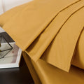 DaDa Bedding Honey Yellow Cotton Fitted Sheet Set by DaDalogy Bedding Collection