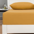 DaDa Bedding Honey Yellow Cotton Fitted Sheet Set by DaDalogy Bedding Collection