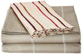 DaDa Bedding Multi White Grey Striped Fitted & Flat Sheets w/ Pillow Cases Set (FSFS8293) by DaDalogy Bedding Collection