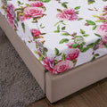 DaDa Bedding Pink Romantic Roses Floral Fitted Sheet Set by DaDalogy Bedding Collection