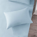 DaDa Bedding Seafoam Blue Cotton Fitted Sheet Set by DaDalogy Bedding Collection