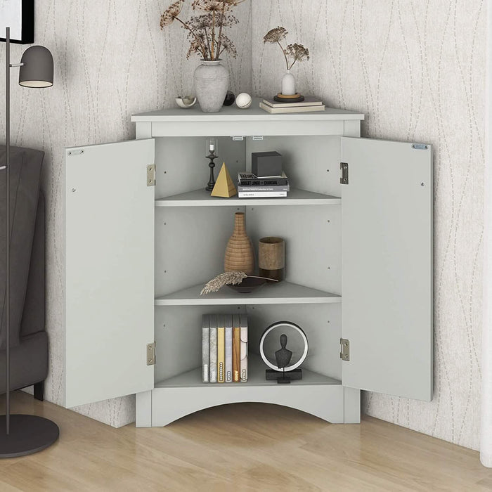 Shelf Corner Locker Triangle Corner Cabinet by DailySale