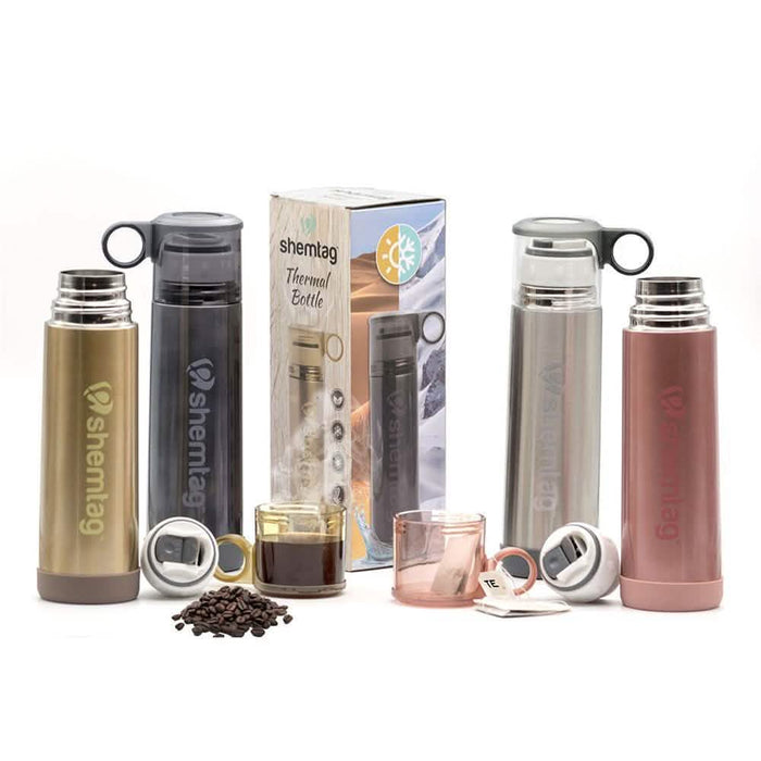 Shemtag Vacuum Thermal Bottle 16oz (480ml) Insulated with Coffee/Tea Cup Lid by DailySale