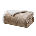 Sheradian Embossed Print Fleece/Sherpa Reversible Throw Blanket by DailySale