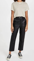 Levis 70s Math Club Faux Leather Slacks, Size 29 by Vanessa Jane