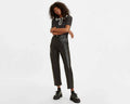Levis 70s Math Club Faux Leather Slacks, Size 29 by Vanessa Jane