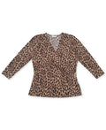 Charter Club 3/4-Sleeve Crossover V-Neck Blouse by Vanessa Jane
