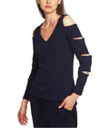1.State Women's Cutout V-Neck Top, Size XS by Vanessa Jane