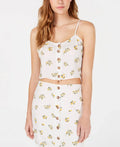 Polly & Esther Juniors Button-Front Floral-Print Tank Top by Vanessa Jane